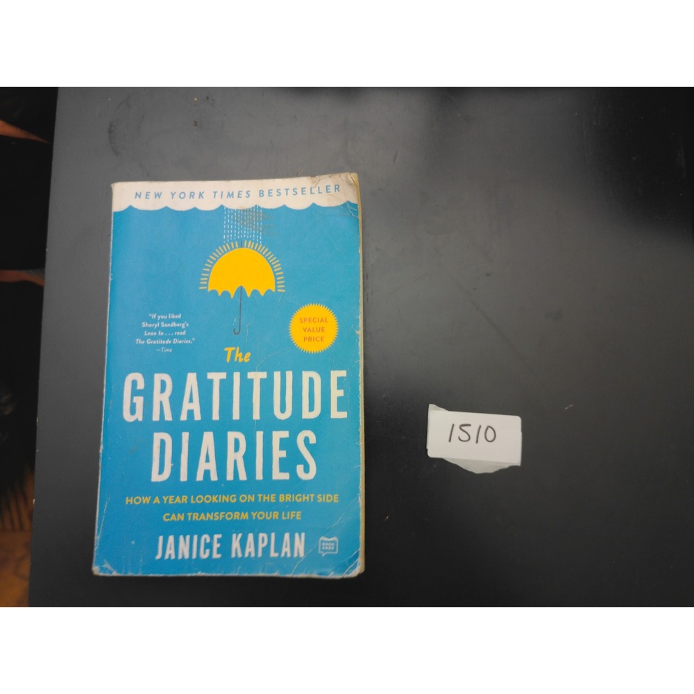 Dutton The Gratitude Diaries Janice Kaplan Paperback Blue Self-Help Book 1510
